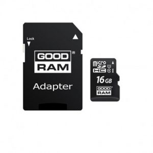 Carte Mémoire GOODRAM 16Go Class 10 avec Adaptateur