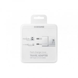 Samsung Chargeur secteur fast blanc type C, 9v, 15W