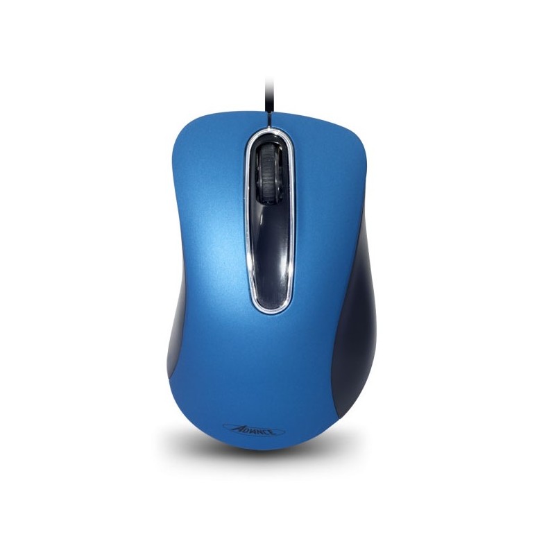 Souris ADVANCE 3D USB FILAIRE BLEU