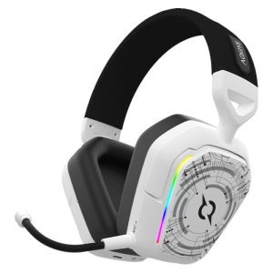 Micro CASQUE GAMER SANS FIL AQIRYS ALNAIR - BLANC