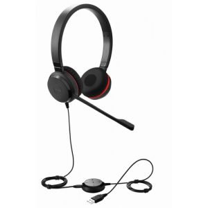 MICRO CASQUE FILAIRE JABRA EVOLVE 30 II UC DUO + 3.5 JACK - NOIR sigshop