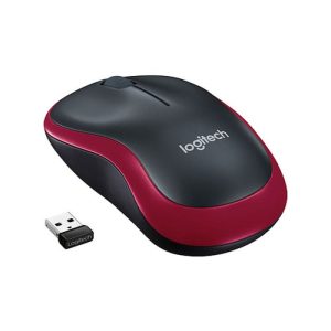 Souris Optique Sans Fil LOGITECH M185 - Rouge (910-002237)