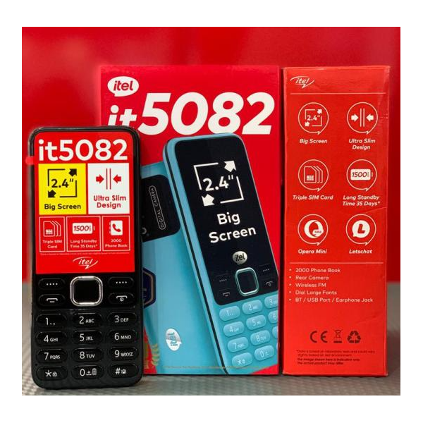 Téléphone Portable Itel IT5082 Triple SIM Bleu