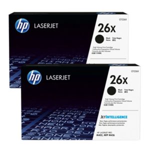 Pack De 2 Toner LaserJet originales HP 26X à Haute Capacité Noir - CF226XD