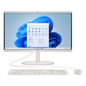 Pc de Bureau All in One Hp 22-DG0006NK Intel N200 8Go 256Go SSD - Blanc