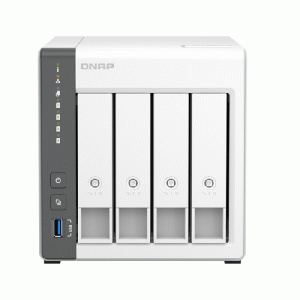 Serveur NAS QNAP TS-433 4G Tour Quad Core 4 Baies 4 Go - Blanc